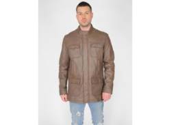 Lederjacke JCC "3102160" Gr. 48, braun (antique brown) Herren Jacken Übergangsjacken von JCC