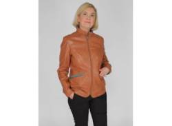 Lederjacke JCC "3102224" Gr. 34, braun (cognac) Damen Jacken Lederjacken von JCC