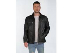 Lederjacke JCC "3102230" Gr. 56, schwarz (black) Herren Jacken Übergangsjacken von JCC