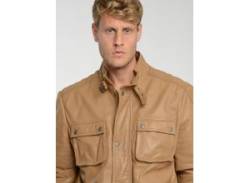 Lederjacke JCC "3102233" Gr. 48, braun (camel) Herren Jacken Übergangsjacken von JCC