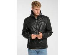 Lederjacke JCC "3102237" Gr. 48, schwarz (black) Herren Jacken Übergangsjacken von JCC