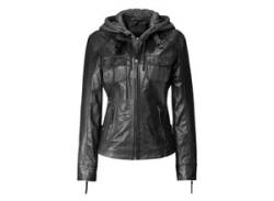 Lederjacke JCC "31024028" Gr. 42, schwarz (black) Damen Jacken Lederjacken von JCC