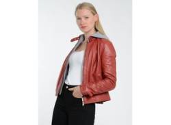 Lederjacke JCC "31024030" Gr. 42, rot (red) Damen Jacken Lederjacken von JCC