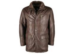 Lederjacke JCC "JCC-09-703" Gr. 50, braun (dark brown) Herren Jacken Übergangsjacken von JCC