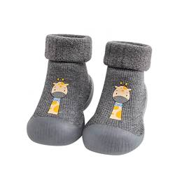 Sockenschuhe Baby Lauflernschuhe Kinderschuhe Jungen Bodensocken Sockenschuhe Mädchen Kleinkind Schuhe Babyschuhe Weicher Boden Krabbelschuhe Indoor Socken Schuhe von JDGY