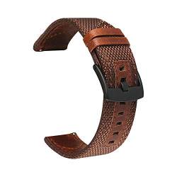 JDIME 22 mm / 20 mm Nylon-Leder-Uhrenarmband für Garmin Venu 2 Plus Smartwatch-Armband für Garmin Venu SQ / Venu2, For Venu SQ, Achat von JDIME