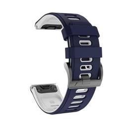 JDIME Weiches Silikon-Uhrenarmband für Garmin Fenix 6, 6S, 6X, 5X, 5, 5S, 3HR, 935, MK1, D2, S60, Easyfit-Armband, 26, 22, 20 mm, 22mm Fenix 5 6Pro, Achat von JDIME