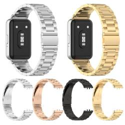 Edelstahl-Metall-Uhrenarmbänder, verstellbares Ersatz-Uhrenarmband, Schnellverschluss-Ersatzbänder, Smartwatch-Armbänder for (Samsung) Galaxy Fit 3 SM-R390 Band von JDXFENG