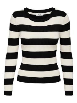 JDYPLUM L/S O-NECK STRIPE PULL. KNT von JDY