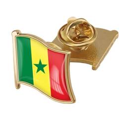 Brosche Mit Senegal-Flagge – Senegal-Abzeichen, Anstecknadeln, Nationalflaggen-Knopf, Patriotische Anstecknadel, Zubehör Für Kleidung, Taschen, Pullover, Hemd, Rucksack, 19 X 18 Mm, Wie Abgebildet von JEDTAKCT