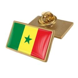 Brosche Mit Senegal-Flagge – Senegal-Abzeichen, Anstecknadeln, Nationalflaggenknopf, Patriotische Anstecknadel, Zubehör Für Kleidung, Taschen, Pullover, Hemd, Rucksack, 25 X 15 Mm, Wie Abgebildet von JEDTAKCT