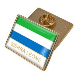 Brosche Mit Sierra Leone-Flagge – Sierra Leone-Abzeichen, Nationalflagge, Knopf, Patriotische Anstecknadel, Zubehör Für Kleidung, Taschen, Pullover, Hemd, Rucksack, 32 X 23 Mm, Wie Abgebildet von JEDTAKCT