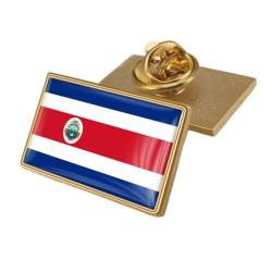 Costa Rica-Flaggen-Brosche – Costa Rica-Abzeichen, Anstecknadeln, Nationalflaggen-Knopf, Patriotische Anstecknadel, Zubehör Für Kleidung, Taschen, Pullover, Hemd, Rucksack, 25 X 15 Mm, Wie Abgebi von JEDTAKCT