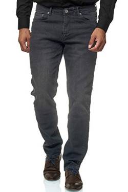 JEEL Herren-Jeans - Regular-Fit Straight-Cut - Stretch - Jeans-Hose Basic Washed 05-grau 29W / 30L von JEEL