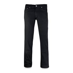 JEEL Herren-Jeans - Regular-Fit Straight-Cut - Stretch - Jeans-Hose Basic Washed 07-Schwarz 30W / 30L von JEEL