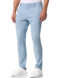 JEFF Herren JFEzra Stoffhose mit 4 Taschen | Stretch Hose Herrenhose für Männer Sky Way 36/32 von JEFF