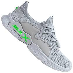 JELEX Performance Herren Sneaker. Atmungsaktive, rutschfeste Sportschuhe mit Mesh-Obermaterial. (Grau, eu_Footwear_Size_System, Adult, Numeric, medium, Numeric_42) von JELEX