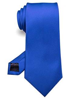JEMYGINS Blau Handgenähte Krawatte for Herren - Arbeit.Party.Vatertag(7) von JEMYGINS