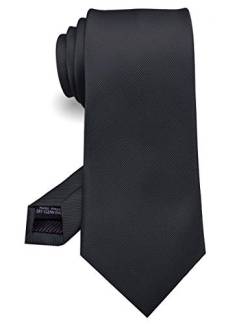 JEMYGINS Krawatte für Herren, 8 cm Gr. 85, Schwarz von JEMYGINS