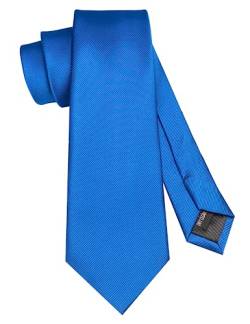 JEMYGINS Schmale Einfarbige Herren krawatte mit einer Vielfalt an Farben - 7cm Blau von JEMYGINS