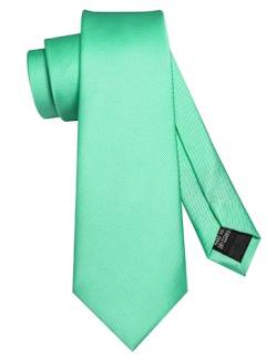 JEMYGINS Schmale Einfarbige Herren krawatte mit einer Vielfalt an Farben - 7cm Mintgrün von JEMYGINS