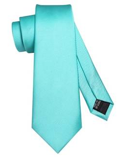 JEMYGINS Schmale Einfarbige Herren krawatte mit einer Vielfalt an Farben - 7cm Minzgrün von JEMYGINS