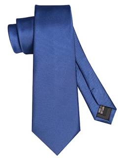 JEMYGINS Schmale Einfarbige Herren krawatte mit einer Vielfalt an Farben - 7cm Tiefseblau von JEMYGINS