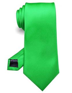 JEMYGINS zitronengrün Handgenähte Krawatte for Herren - Arbeit,Party,Vatertag von JEMYGINS