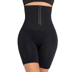 JENCVNL Bauchweg Unterhose Damen Hohe Taille Shapewear Nahtlose Miederhose Figurformende Unterwäsche Body Shaper Miederpants (L, Schwarz) von JENCVNL