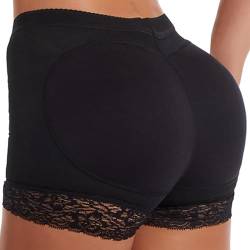 JENCVNL Damen Butt Lifter Damen Push Up Unterhose Höschen Hüfte Push Up Hip Enhancer Shapewear Hüftpolster Höschen Hüft Unterwäsche (DE/NL/SE/PL, Alphanumerisch, M, Regular, Regular, Schwarz) von JENCVNL