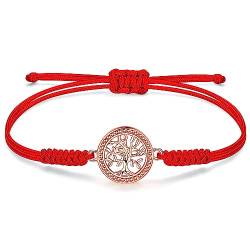 JENDEAR SHINE Lebensbaum Armband für Damen, Handgeflochtenes Seil Baum des Lebens Armband, Muttertag, Geburtstag, Geschenk für Mutter, Damen von JENDEAR SHINE