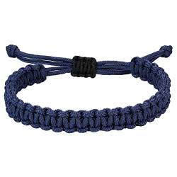 JENDEAR SHINE Nautisches Seil-Armband für Herren, Handgeflochtenes Paracord-Faden-Armband, Wasserdichtes, Verstellbares, Outdoor, Wandern, Surf. von JENDEAR SHINE