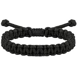 JENDEAR SHINE Nautisches Seil-Armband für Herren, Handgeflochtenes Paracord-Faden-Armband, Wasserdichtes, Verstellbares, Outdoor, Wandern, Surf. von JENDEAR SHINE