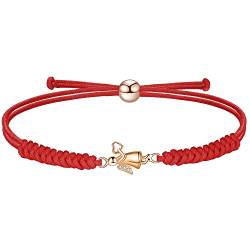 JENDEAR SHINE Schutzengel Armband Damen Mädchen, Geflochtenes Seil Glücksarmband, Geburtstag Jubiläum Abschlussgeschenk von JENDEAR SHINE