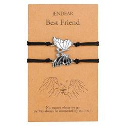 JENDEAR Freundschaftsarmband für 2 mit Schmetterling Armband, Freundschaftsarmband Damen,Beste Freundin Geschenk von JENDEAR