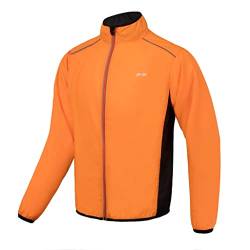 Fahrrad Jacke Herren Atmungsaktiv Ultraleichte Mountainbike Jacket Uv Schutz Sportbekleidung Winddicht Wasserdicht Lange äRmel Mit Reflektierendem Radjacke Laufen Wandern Bergsteigen Radfahren von JEPOZRA