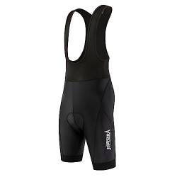 Fahrradhose Herren Trägerhose Sommer Radhose Mit Träger Radlerhose Gepolstert Atmungsaktiv MTB Hose Mit Sitzpolster Fahrradhose Kurz Bib Bike Shorts Gel von JEPOZRA