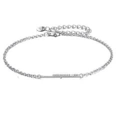 JERWLI Flöte Armband 925 Sterling Silber Flöte Armband Musik Schmuck Geschenke für Frauen Mädchen von JERWLI