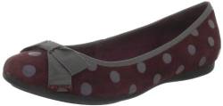 JETTE Polka Dots 63/22/15572, Damen Ballerinas, Rot (bordo/grey 176), EU 41 (UK 7.5) (US 7.5) von JETTE