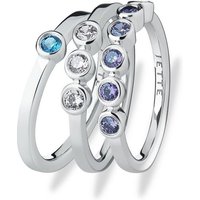 JETTE Silberring JETTE Damen-Damenring 925er Silber 3 Zirkonia, Zirkonia, synthetisch von JETTE