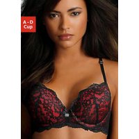 Witt Weiden Damen Push-up-BH schwarz-rot von JETTE