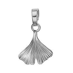 JEVELION Anhänger 925 Silber mit Ginkgo-Blatt Sterlingsilber für Damen von JEVELION