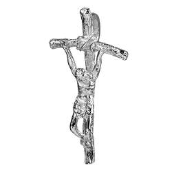 JEVELION Kreuz-Anhänger 925 Sterlingsilber Silber-kreuz Jesus Christus Kruzifix für Damen, Herren und Kinder als Kettenanhänger mit Schmuck-Etui von JEVELION