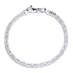 JEWLIX 925 Silberarmband: Königsarmband Silber 3,5mm breit - Länge frei wählbar KA0035 von JEWLIX