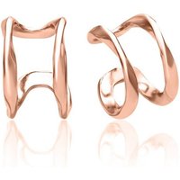 JEWLIX Paar Ohrstecker Ear Cuffs für Damen aus rosévergoldetem 925er Silber von JEWLIX von JEWLIX