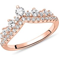 JEWLIX Silberring Ring für Damen aus Sterlingsilber mit Zirkonia von JEWLIX (rosé, 48) von JEWLIX