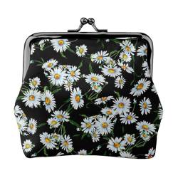 Beauty Daisy Print Multifunktionale Geldbörse Mode Münze Geldbörse Karte Tasche Unisex, Schwarz , Einheitsgröße von JEWOSS