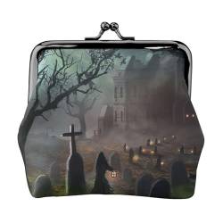 Halloween Horror Print Multifunktionale Geldbörse Mode Münze Geldbörse Karte Tasche Unisex, Schwarz , Einheitsgröße von JEWOSS