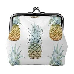 Mode Ananas Druck Multifunktionale Geldbörse Mode Münze Geldbörse Karte Tasche Unisex, Schwarz , Einheitsgröße von JEWOSS