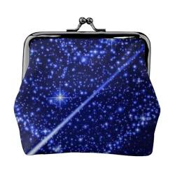 Shooting Star Herz Druck Multifunktionale Geldbörse Mode Münze Geldbörse Karte Tasche Unisex, Schwarz , Einheitsgröße von JEWOSS